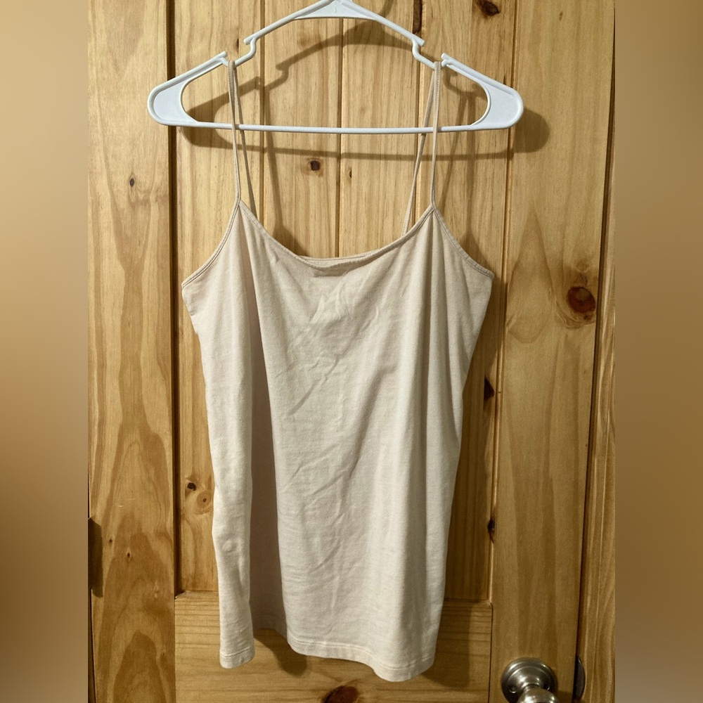 No Boundaries size XL (15-17 juniors) super stretchy camisole in beige